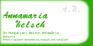 annamaria welsch business card