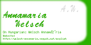 annamaria welsch business card